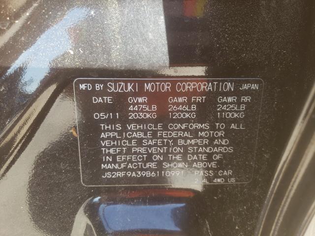 2011 SUZUKI KIZASHI SE JS2RF9A39B6110991