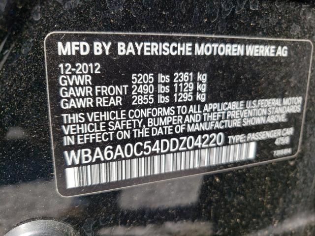 VIN WBA6A0C54DDZ04220 2013 BMW 6 Series, 640 I no.10