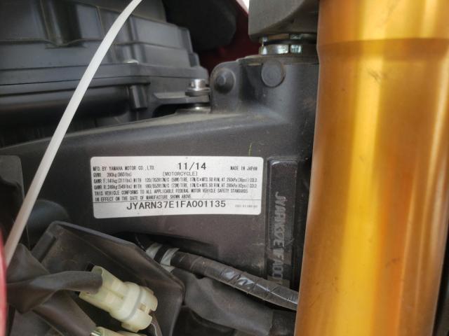 2015 YAMAHA FJ09 JYARN37E1FA001135
