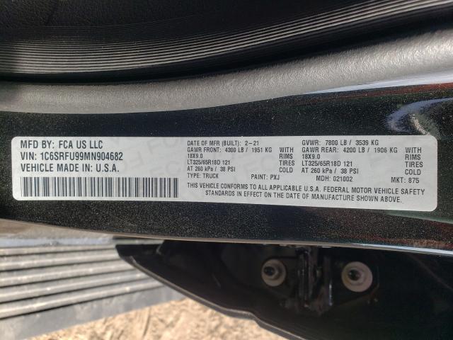 2021 RAM 1500 TRX 1C6SRFU99MN904682