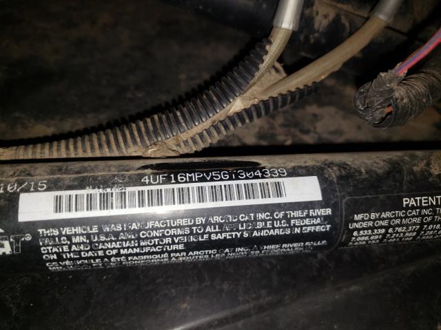 2016 ARCTIC CAT WILDCAT 4UF16MPV5GT304339