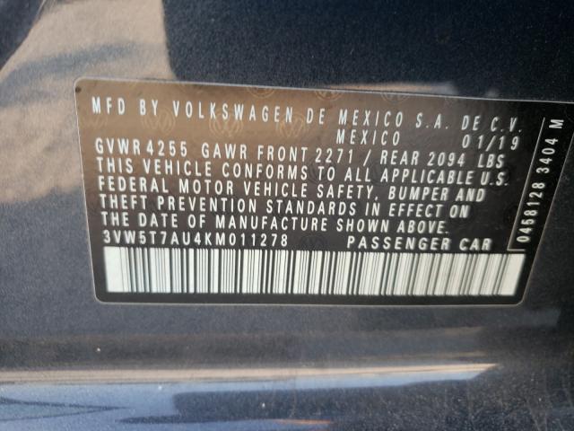 2019 VOLKSWAGEN GTI S 3VW5T7AU4KM011278