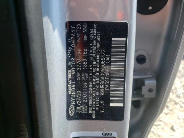 2021 HYUNDAI VENUE SE KMHRB8A39MU066422