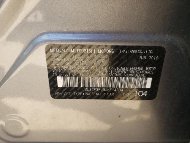 2018 MITSUBISHI MIRAGE ML32F3FJ9JHF14334