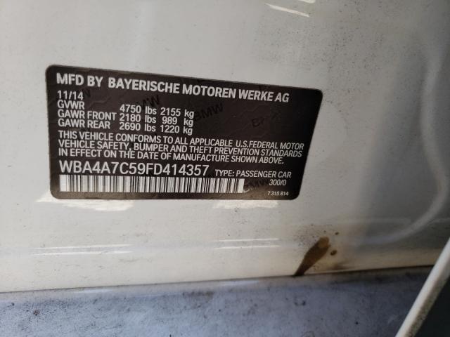 2015 BMW 428 XI GRA WBA4A7C59FD414357