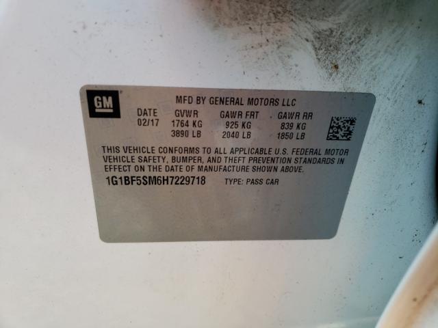 2017 CHEVROLET CRUZE PREM 1G1BF5SM6H7229718