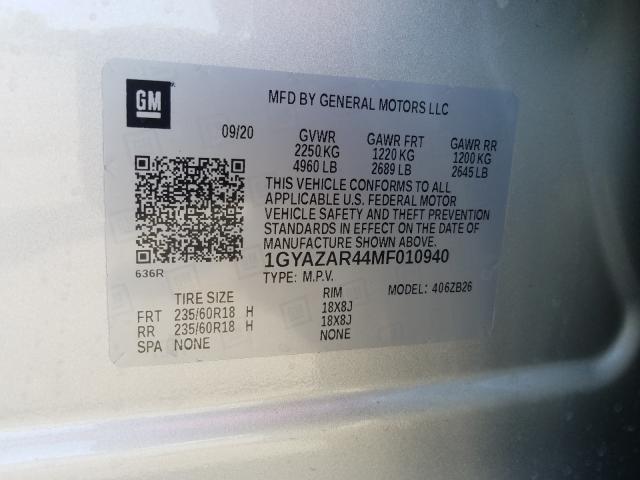 2021 CADILLAC XT4 LUXURY 1GYAZAR44MF010940