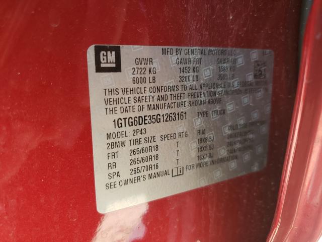 2016 GMC CANYON SLT 1GTG6DE35G1263161