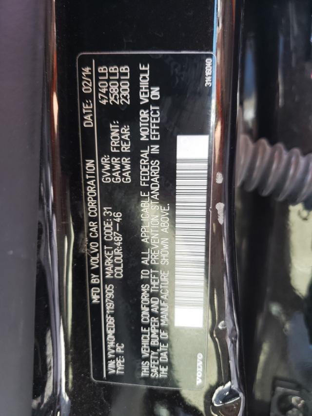 2015 VOLVO V60 PLATIN YV140MED6F1197905