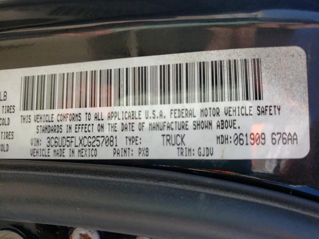 2012 DODGE RAM 2500 L 3C6UD5FLXCG257081