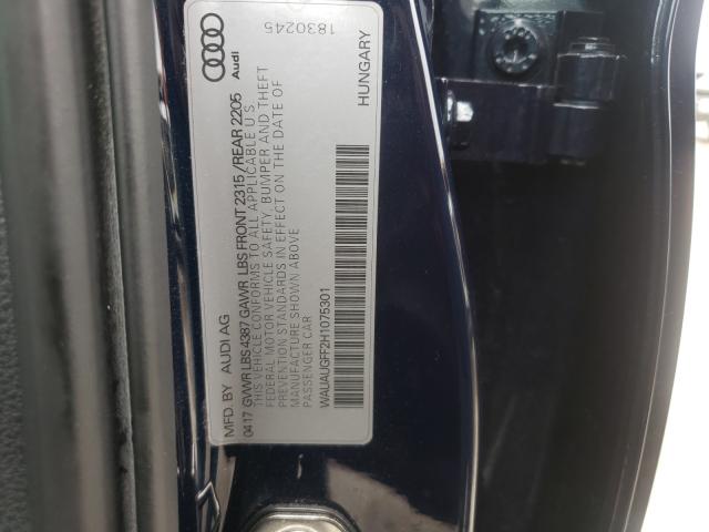 2017 AUDI A3 WAUAUGFF2H1075301