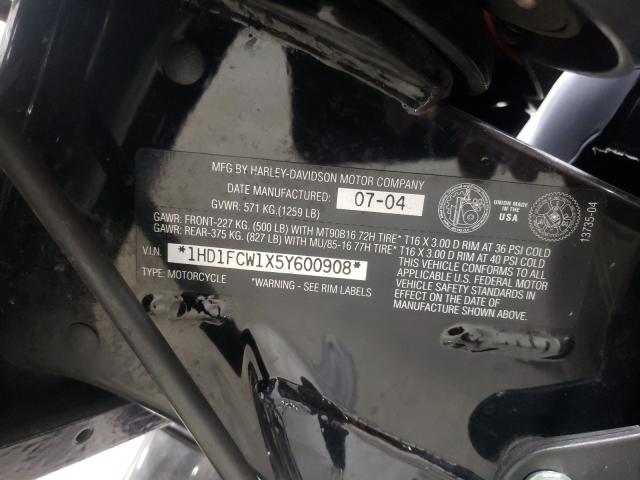 2005 HARLEY-DAVIDSON FLHTCUI 1HD1FCW1X5Y600908