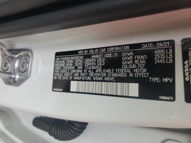 2021 VOLVO XC40 T5 MO YV4162UK2M2592342