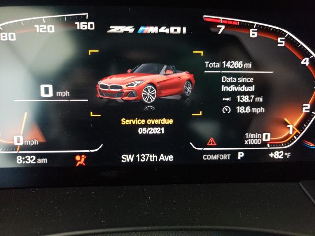 2020 BMW Z4 M40I WBAHF9C06LWW39838