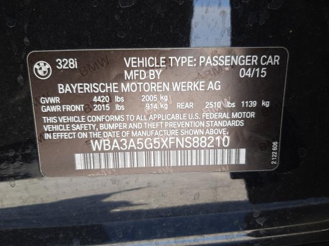 2015 BMW 328I WBA3A5G5XFNS88210