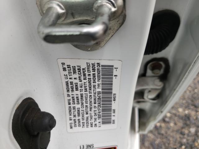 2010 HONDA CIVIC VP 19XFA1F3XAE084769