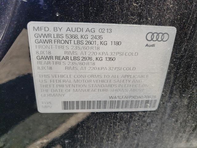 VIN WA1LFAFPXDA070878 2013 Audi Q5, Premium Plus no.10