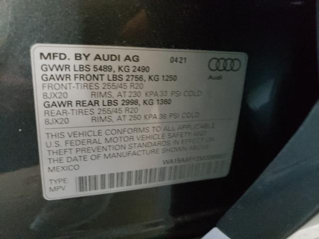 2021 AUDI Q5 SPORTBA WA15AAFY2M2089807