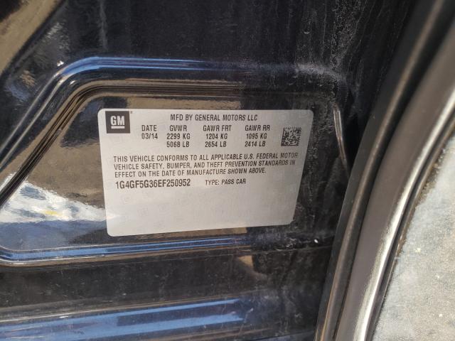 2014 BUICK LACROSSE T 1G4GF5G36EF250952