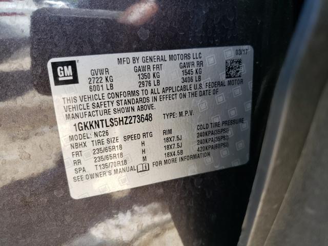 2017 GMC ACADIA ALL 1GKKNTLS5HZ273648