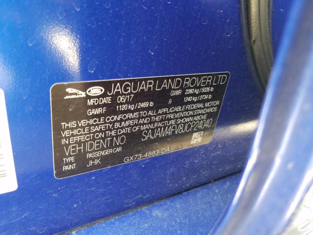 2018 JAGUAR XE S SAJAM4FV8JCP24040