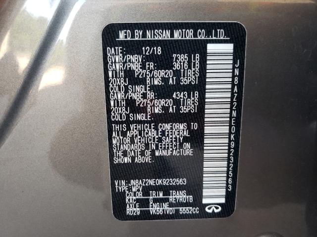 2019 INFINITI QX80 LUXE JN8AZ2NE0K9232563