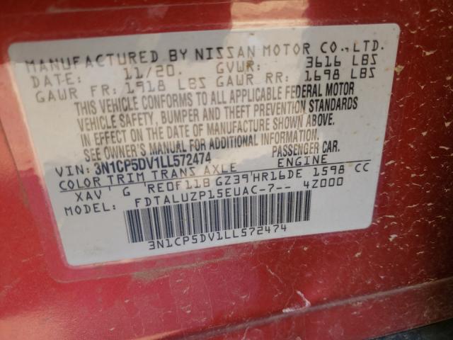 2020 NISSAN KICKS SR 3N1CP5DV1LL572474