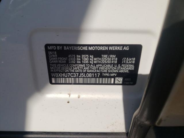 2018 BMW X1 SDRIVE2 WBXHU7C37J5L08117