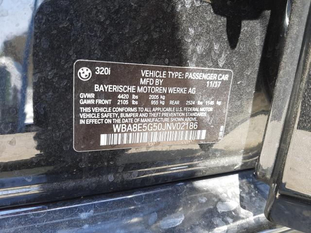 2018 BMW 320 XI WBA8E5G50JNV02186