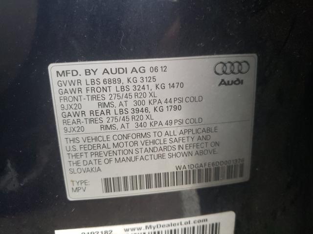 2013 AUDI Q7 PRESTIG WA1DGAFE6DD001376