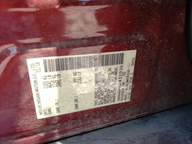 1N4AA6AP9GC431936 Nissan Maxima 3.5s
