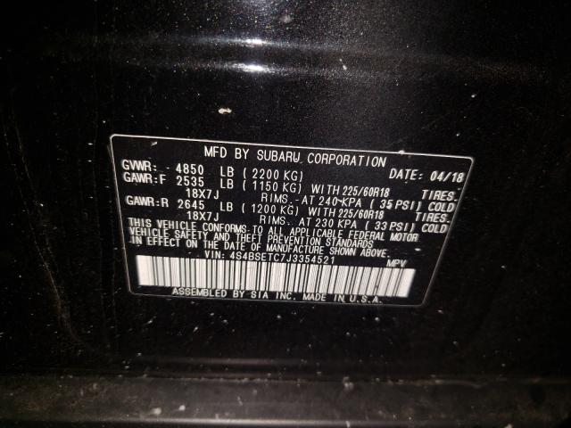 2018 SUBARU OUTBACK TO 4S4BSETC7J3354521