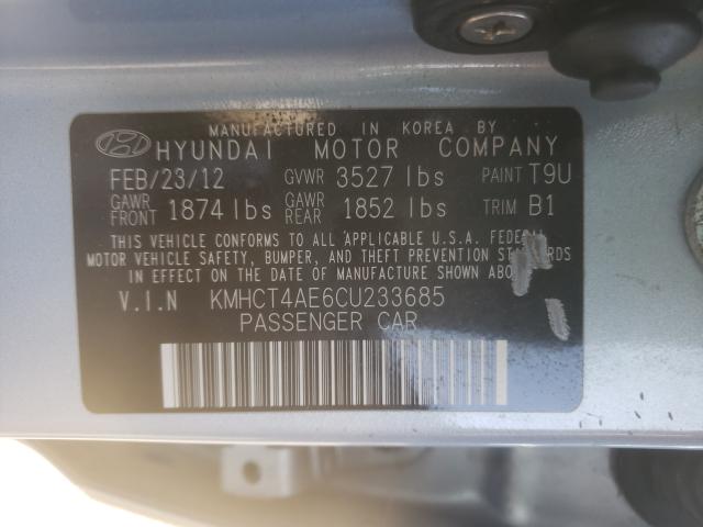 2012 HYUNDAI ACCENT GLS KMHCT4AE6CU233685