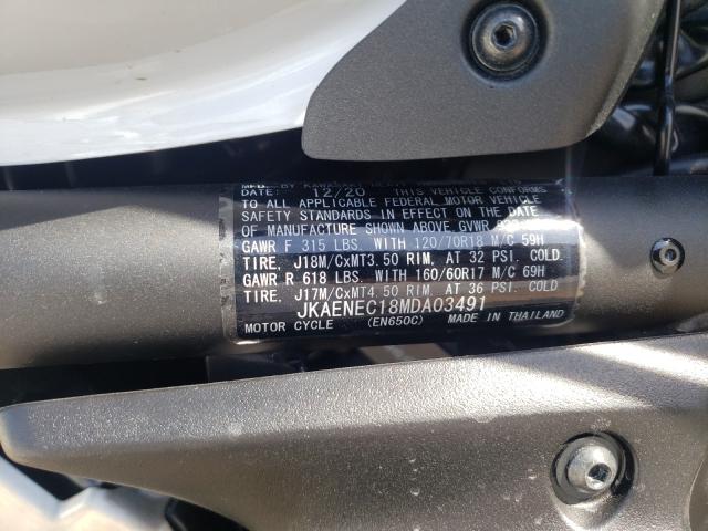 2021 KAWASAKI EN650 C JKAENEC18MDA03491