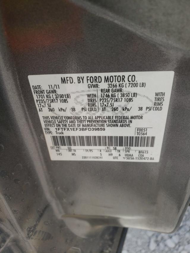 2011 FORD F-150 1FTFX1EF3BFD39859