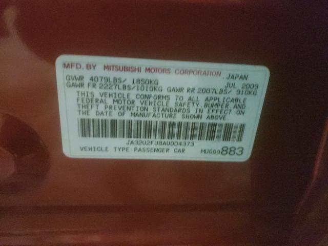 2010 MITSUBISHI LANCER JA32U2FU8AU004373