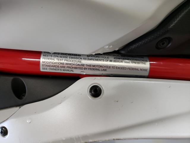 2013 DUCATI SUPERBIKE ZDM1XBMV2DB023635