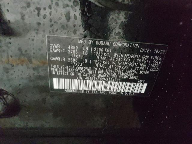 2021 SUBARU OUTBACK PR 4S4BTAFC2M3124701