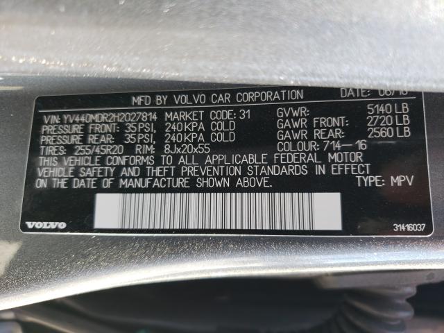 2017 VOLVO XC60 T5 DY YV440MDR2H2027814