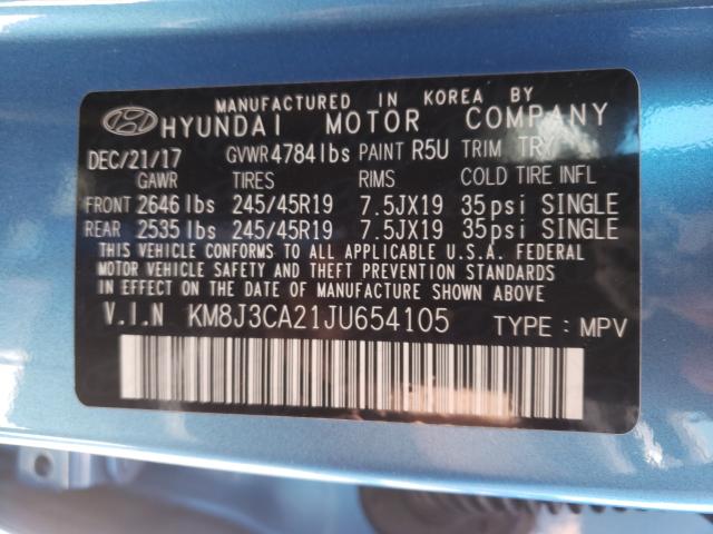 2018 HYUNDAI TUCSON KM8J3CA21JU654105