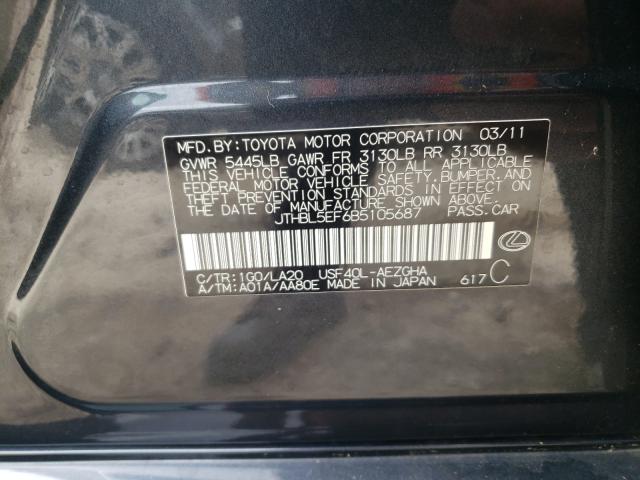 2011 LEXUS LS 460 JTHBL5EF6B5105687