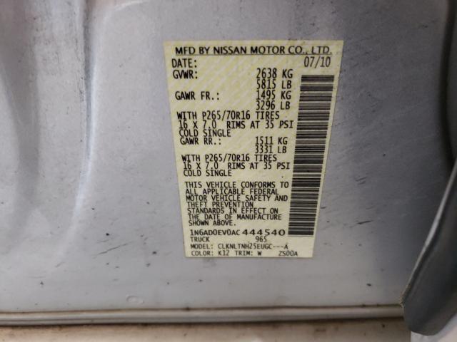 2010 NISSAN FRONTIER C 1N6AD0EV0AC444540