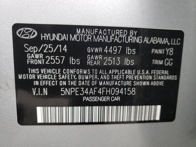 2015 HYUNDAI SONOTA 5NPE34AF4FH094158