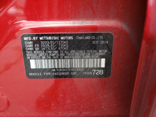 2015 MITSUBISHI MIRAGE DE ML32A3HJ7FH013300