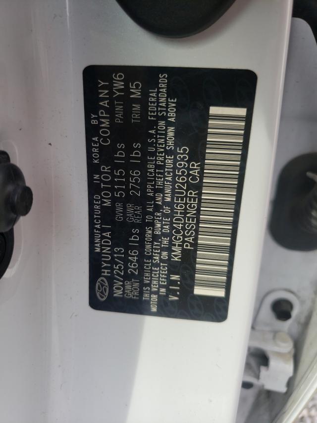 2014 HYUNDAI GENESIS 5. KMHGC4DH6EU265935