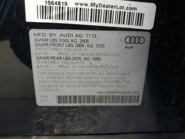 2014 AUDI Q5 TDI PRE WA1CMAFPXEA061542