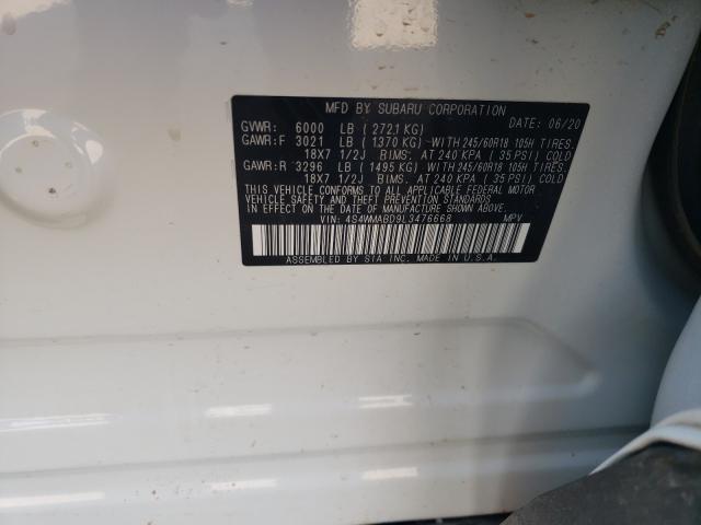 2020 SUBARU ASCENT PRE 4S4WMABD9L3476668