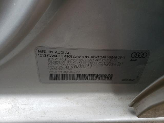 2013 AUDI A4 WAUFFAFL8DN033544