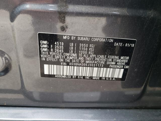 2018 SUBARU LEGACY SPO 4S3BNAS66J3031173