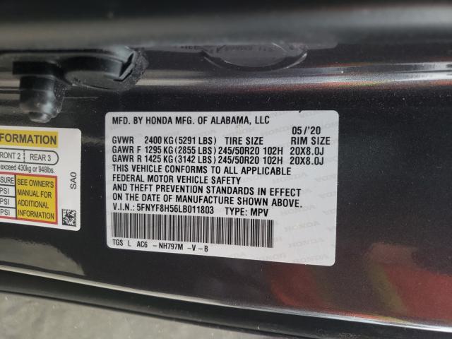 2020 HONDA PASSPORT E 5FNYF8H56LB011803